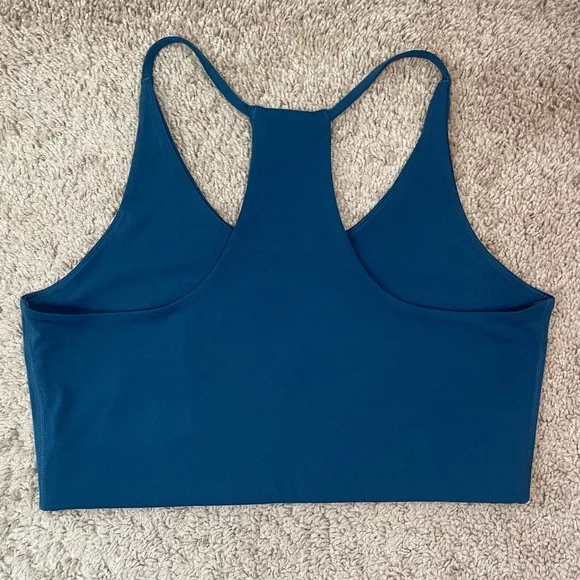 Girlfriend Collective Cleo Bra and High-Rise Leggings Set Size XXL Blue Green - Picture 5 of 16